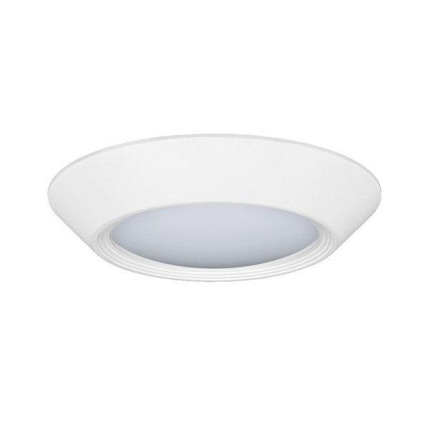 Jesco 1-light 4" LED disk Light - Mutli-Groove Design 3500K RE-GEO-FM-99204-3580-WH